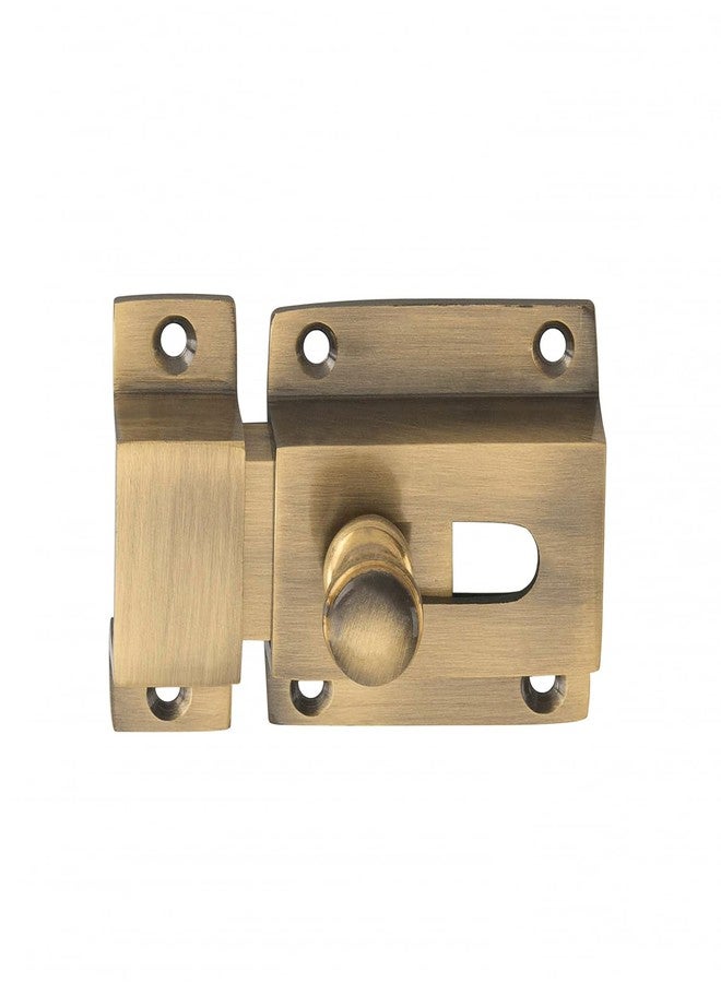 Sardar 3 inch Antique Heavy Duty Brass Door Security Latch Lock|Tower Bolt| Baby Latch| for Home/Bathroom/Kitchen/Office (1) - Image 2